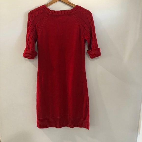 Jessica H Red Sweater Dress - Picture 6 of 8
